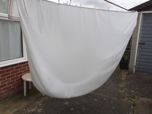 Photo of free King-size cotton sheet for crafts (Hellesdon NR6)