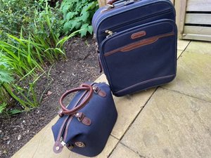 Photo of free Small suitcase with matching hold-all. (Brook End SG5)