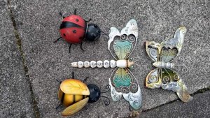 Photo of free Insect themed garden decorations. (Gorse Hill M32)
