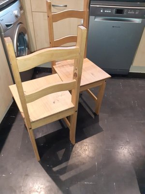 Photo of free X4 wooden chairs (Headington OX3)