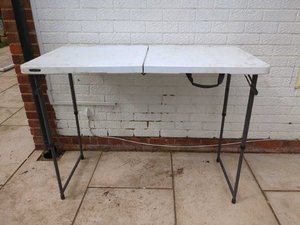 Photo of free Height Adjustable Folding Table (Horsell GU21)