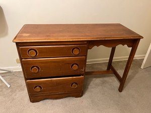 Photo of free Wooden desk 45 x18 x 30 (Northwest Austin)