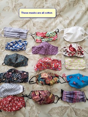 Photo of free cloth face masks (for quilting?) (Riverdale)