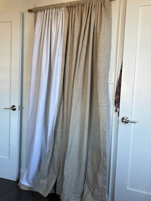 Photo of free Pair of cotton curtains from PB (W. 72nd St., NY,NY 10023)