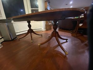 Photo of free Well loved kitchen table (West Duxbury)