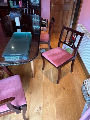 Photo of free Mahogany table & 6 chairs (Sandyford)
