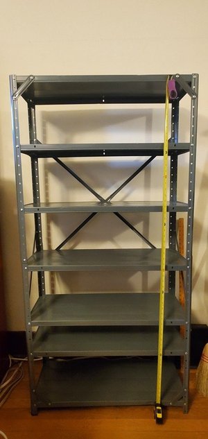 Photo of free Metal canning shelf (Capitol Hill)