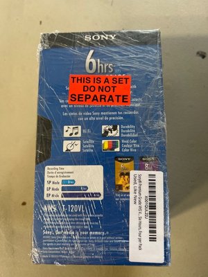 Photo of free 4-pk bundle SONY 6-hr VHS tapes (Pittsford)