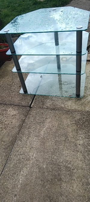 Photo of free Glass TV table (Allerton BD15)