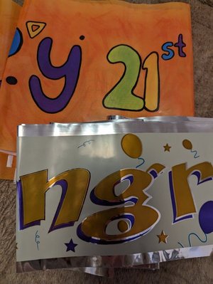 Photo of free Congratulations banner / Happy 21st banner CAN POST (Whoberley CV5)