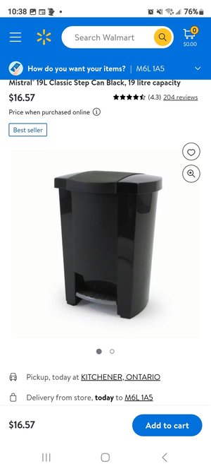 Photo of Kitchen Garbage Can (King st east kitchener)