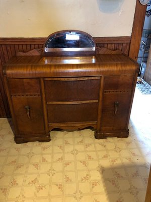 Photo of free Dining set, hutch and sideboard (Centralville Lowell)