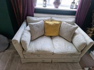 Photo of free Small 2 seater patterned sofa (SE1)