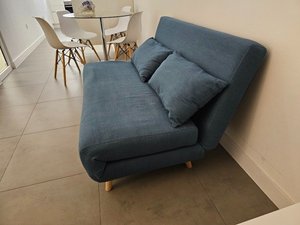Photo of free Blue/green double sofa bed (Clerkenwell EC1R)
