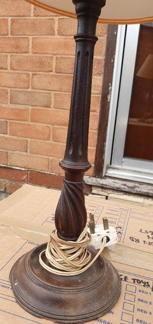Photo of free Wooden table lamp (Marsh Barton EX2)
