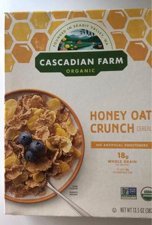 Photo of free Cascadian Farm Cereal (Fremont Ave, Sunnyvale)