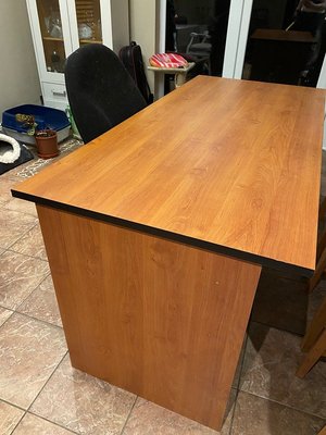 Photo of free Large wooden desk 162cm x 75cm (Dundrum)