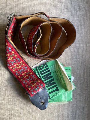 Photo of free Guitar strap and strings (Ulverston LA12)
