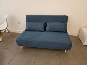 Photo of free Blue/green double sofa bed (Clerkenwell EC1R)