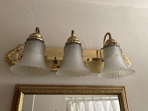 Photo of free 3 Glass light shades for fixture (Willow Glen)