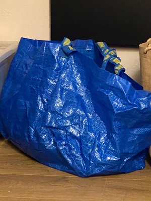 Photo of free 3 blue ikea bags (Warminster BA12)