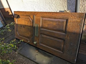 Photo of free Dark wood external door (Ipswich IP1)