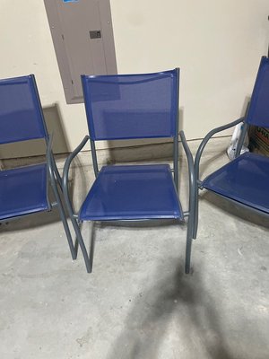 Photo of free 4 patio chairs (Little Elm)