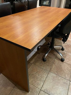 Photo of free Large wooden desk 162cm x 75cm (Dundrum)