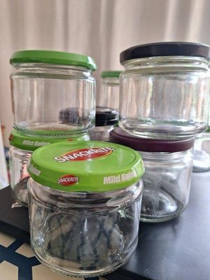 Photo of free 13 Short, Wide Jam Jars and Lids (ME13)