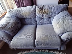 Photo of free Comfortable two seater sofa. Needs to go (Heswall CH60)