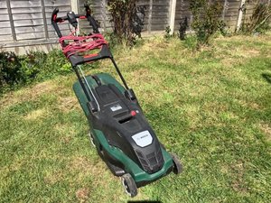 Photo of free Bosch electric lawnmower, working (New Marston OX3)