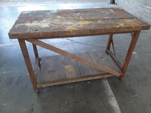 Photo of free Artist's desk on casters (BS2 St Phillips)