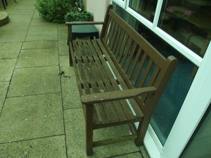 Photo of free Two-Seater Wooden Garden Bench (Roe Green AL10)