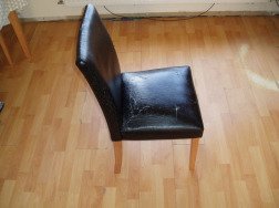 Photo of free 4 Sturdy Modern Dining Chairs, need recovering (GU46)