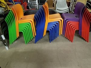 Photo of Crockery and stackable chairs for People'sCafe (Staveley LA8)