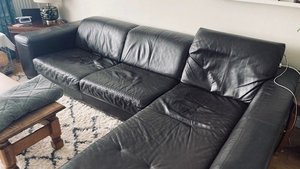 Photo of free Leather sofa (Hullbridge SS5)