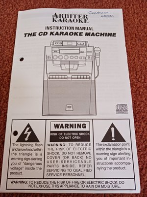 Photo of free CD karaoke machine (Ryton NE40)