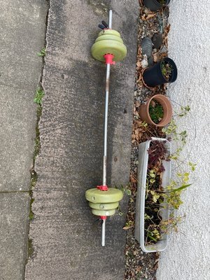 Photo of free Bar bell with weights (Stanley PH1)