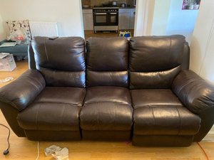 Photo of free Dark Brown 3 Seater and 2 Seater Sofas (Clifton S60)