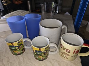 Photo of free Various Mugs, Jug and tupperware (Telford)
