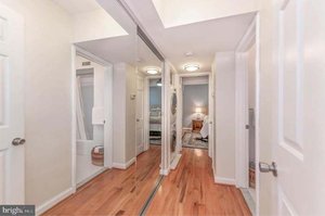 Photo of free 84” by 82.75” mirrored closet doors (McLean Gardens)