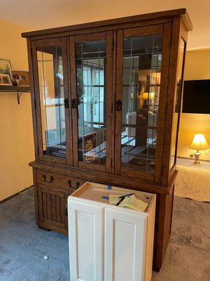 Photo of free Hutch top / curio / display case (Near Fountaindale Library)