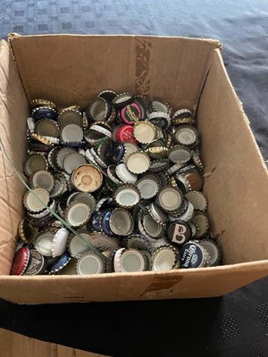 Photo of free Box of bottle tops (Upton WA8)