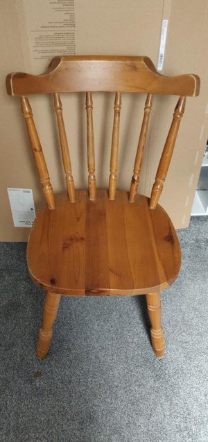 Photo of free 3 x pine dining chairs (Pudsey, LS28)