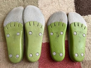 Photo of free Kids size Green Superfeet insoles (223 Southern Heights Blvd, SR)