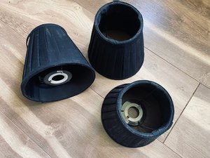 Photo of free 3 x small black lampshades (EH6)