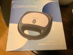 Photo of free Cookworks: Small 2 Slice Sandwich Toaster. New/Unused/Boxed (Kendal LA9)