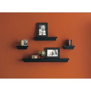 Photo of free 4 "floating" shelves; black finish (Walnut Creek)