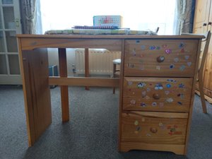Photo of free Wide Pine desk (Orpington)