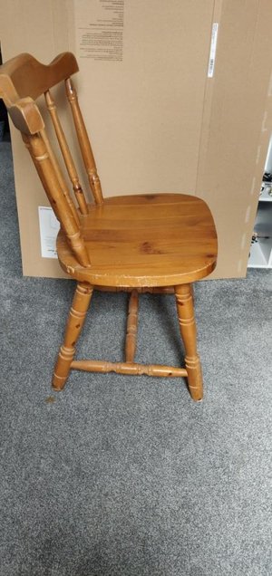Photo of free 3 x pine dining chairs (Pudsey, LS28)